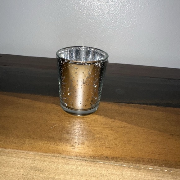 The Unbranded Brand Other - Set of 9 Light Gold Mercury Glass Votive Candle Holders 2.5x2" Decor